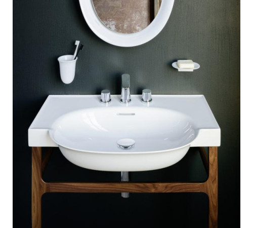 Консоль для раковины Laufen The New Classic 780 мм с полотенцедержателем орех 4.0607.2.085.629.1