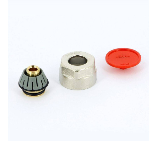 Соединитель обжимной REHAU RAUTHERM S 17x2.0 мм - 3/4 EK никелированный 250607