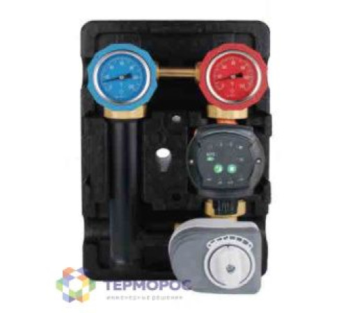 Насосный модуль Kromwell со смесителем, байпасом и приводом левый без насоса KW.MWUI180L