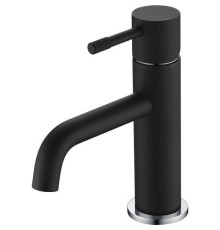 Смеситель для раковины Boheme Uno черный матовый/хром матовый 461-BCR