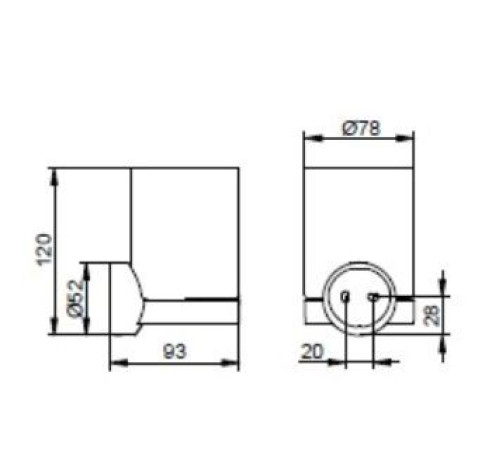 Держатель стакана со стаканом KEUCO Collection Reva хром 12850 019000