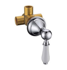 Дайвертер встраиваемый Boheme Brillante хром 624