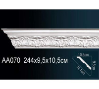 Карниз потолочный Perfect AA070 полиуретановый с рисунком AA070