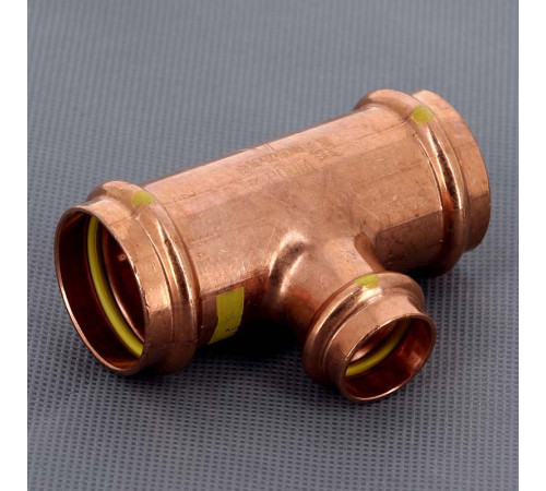 Тройник пресс медный Viega Profipress G 35x22x35 мм 346072