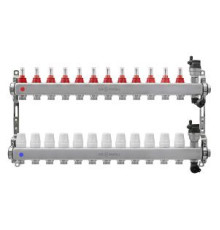 Блок коллекторный Kromwell 1 из нержавеющей стали с расходомерами 12 выходов 3/4 EK KW.SM6006125