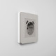 Рамка из поликарбоната на 1 пост Split дымчатый/белый, soft-touch W0013067