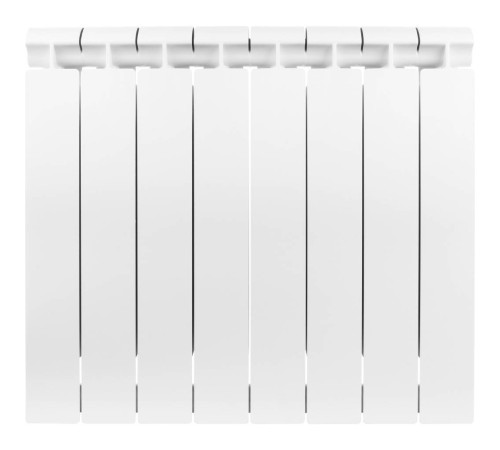Радиатор биметаллический Global STYLE EXTRA 500 8 секций боковое подключение RAL 9010 STE05001008