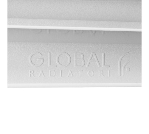Радиатор биметаллический Global STYLE EXTRA 500 10 секций боковое подключение RAL 9010 STE05001010