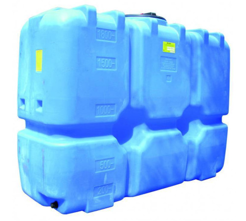 Бак для воды АНИОН Танк 2000 л с фланцем, крышкой с клапанами и сливом Т2000ФК2З