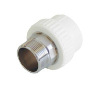 Муфта комбинированная Kalde 75x2 1/2 НР под шестигранник полипропиленовая 3222-nmo-752b06