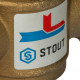 Клапан термостатический смесительный STOUT SVM-0050 G 1 1/2 M - G 1 1/2 F - G 1 1/2 M 60 °C SVM-0050-326006