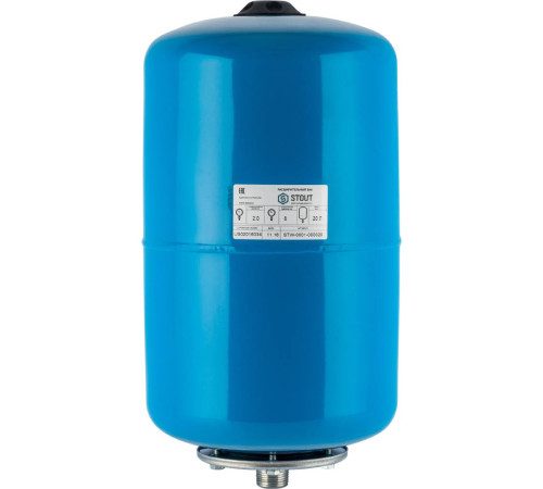 Гидроаккумулятор STOUT STW-0001 вертикальный 20 л синий STW-0001-000020
