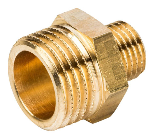 Ниппель переходной STOUT 1/2x1/4 НН латунный SFT-0003-001214