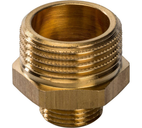Ниппель переходной STOUT 3/4x3/8 НН латунный SFT-0003-003438
