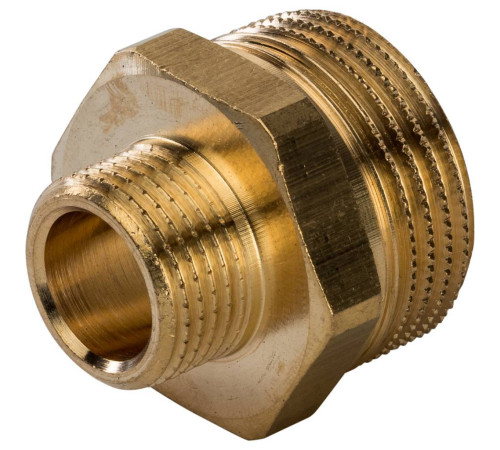 Ниппель переходной STOUT 3/4x3/8 НН латунный SFT-0003-003438