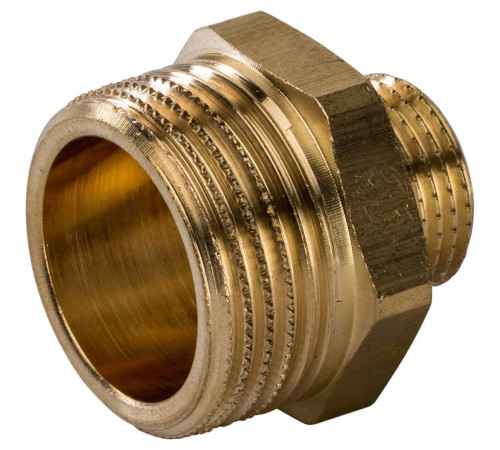 Ниппель переходной STOUT 3/4x3/8 НН латунный SFT-0003-003438