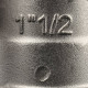 Угольник латунный никелированный STOUT ВВ 1 1/2 SFT-0014-000112