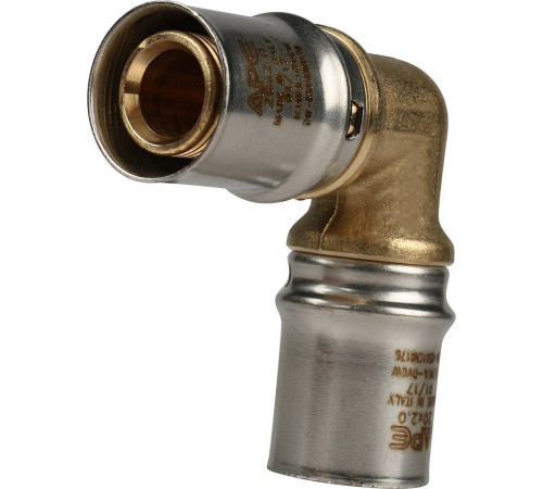 Угольник STOUT 90° 20х20 мм для металлопластиковых труб пресс SFP-0009-002020