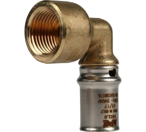 Угольник-переходник STOUT 16x1/2 внутренняя резьба пресс SFP-0010-001216