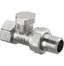 Вентиль на обратную подводку Oventrop Combi 2 прямой 1/2 никелированный 1091162