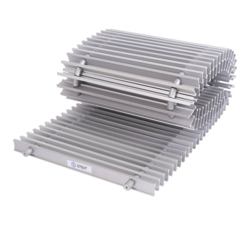 Конвектор внутрипольный STOUT SCN 80х190х1200 мм с роликовой решеткой SCN-1100-0819120