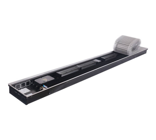 Конвектор внутрипольный STOUT SCQ 75х240х2000 мм с роликовой решеткой SCQ-1100-0724200