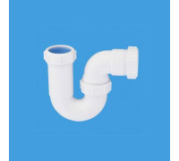 Сифон McAlpine трубный P-образный 40 x 40 мм выход 40 мм 5255