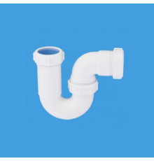 Сифон McAlpine трубный P-образный 40 x 40 мм выход 40 мм 5255