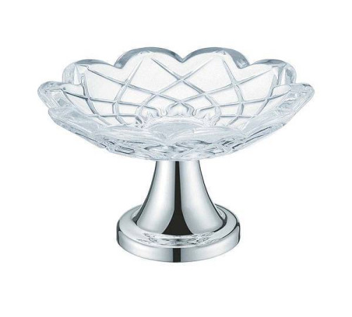 Мыльница Boheme 10203 настольная круглая хром 10203