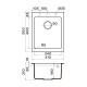 Кухонная мойка Omoikiri Bosen 41-BL Tetogranit 41x50 см черный 4993141