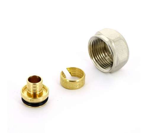 Соединитель для PEX-трубы обжимной Tiemme 16x2.2-3/4 EK 1440047