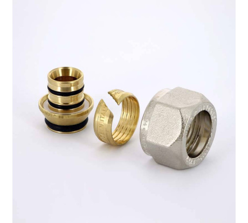 Соединитель обжимной Uni-Fitt никелированный евроконус 20х3/4 680N2034