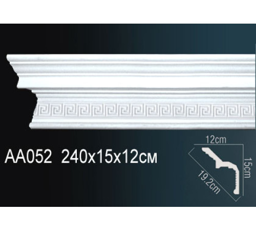 Карниз потолочный Perfect AA052 полиуретановый с рисунком AA052