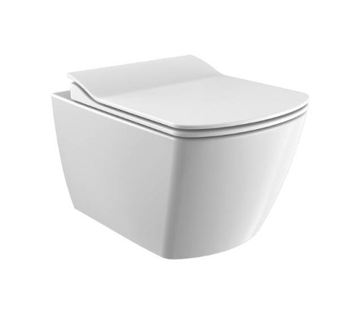 Унитаз подвесной безободковый Laparet Elegant белый чаша без сиденья EG321-11CB00E-0000