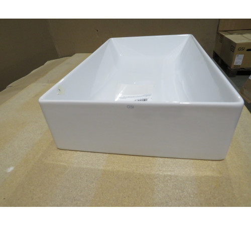 Раковина накладная GSI Kube X 370х600 мм белый глянцевый 945311_УЦ/2