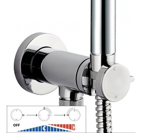 Гигиенический комплект с прогрессивным смесителем Bossini MACAN хром E37032B.030