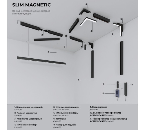 Slim Magnetic Блок питания 100W черный 95043/00 95043/00