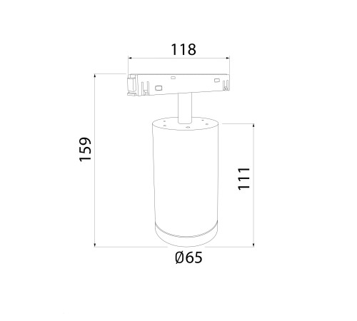 Slim Magnetic R06 Трековый светильник 10W 4200K Ringe черный/серебро 85506/01 85506/01