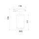 Slim Magnetic R06 Трековый светильник 10W 4200K Ringe черный/серебро 85506/01 85506/01
