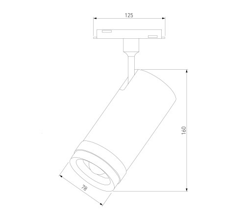 Slim Magnetic Трековый светильник 25W 4200K Modify (черный) 85045/01
