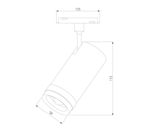 Slim Magnetic Трековый светильник 12W 4200K Modify черный 85042/01 85042/01