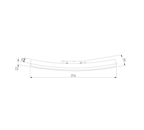 Slim Magnetic Трековый светильник для радиусного шинопровода 16W 4200K Planar чёрный Ø 1200мм 85182/01