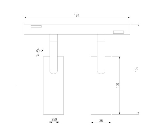 Умный трековый светильник 14 Вт 2700-6500K Dim Dual Slim Magnetic 85056/01