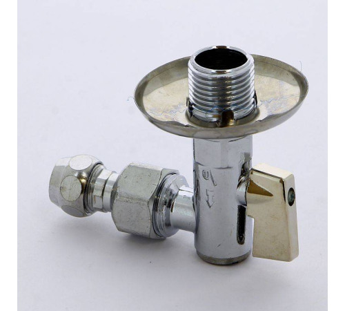 Кран шаровой угловой с фильтром Itap 386 1/2x10 мм хромированный 386 1/2