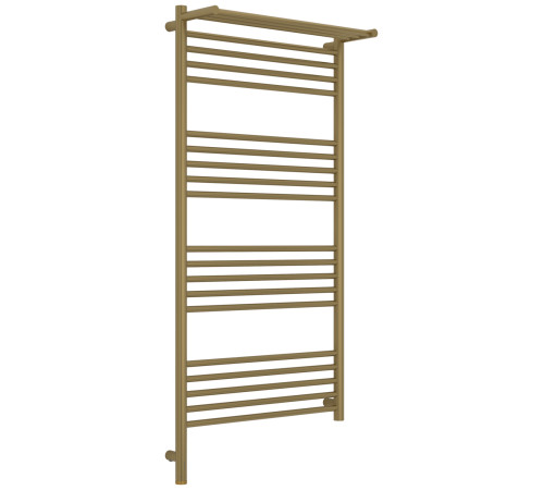 Полотенцесушитель электрический Сунержа Богема 3.1 с 1 полкой 60х120 см левый золотой шёлк матовый 32-6006-1260