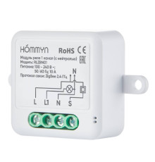 Модуль реле HOMMYN Zigbee 1 канал с нейтралью RLZBN01
