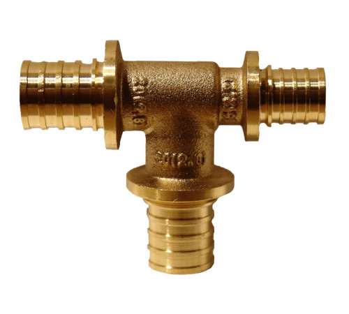 Тройник переходный РОСТерм аксиальный латунь 20х20х16 мм 1010202016