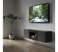 Тумба с биокамином Firelight BFP/P-1400L графит 1595754