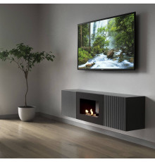 Тумба с биокамином Firelight BFP/P-1400L графит 1595754