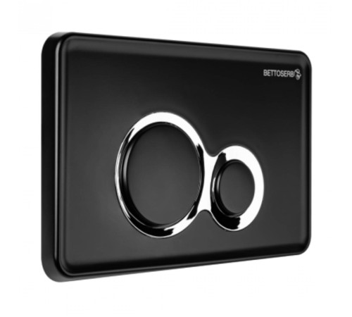Клавиша смыва Pestan Bettoserb Jerez черный матовый/хром глянцевый 40006648